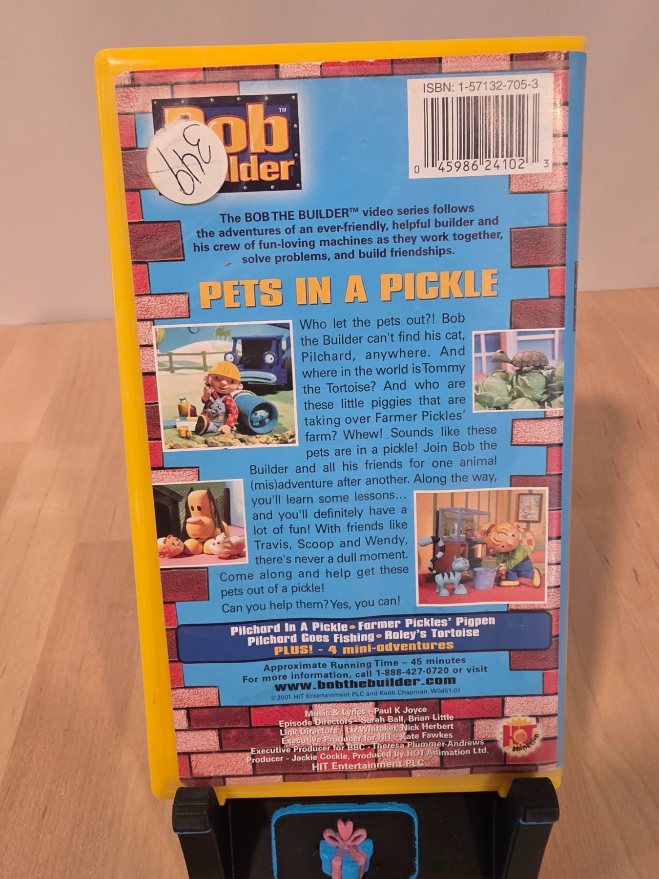 Bob the Builder Pets in a Pickle VHS 2001 Yellow Clamshell Case - Image 2