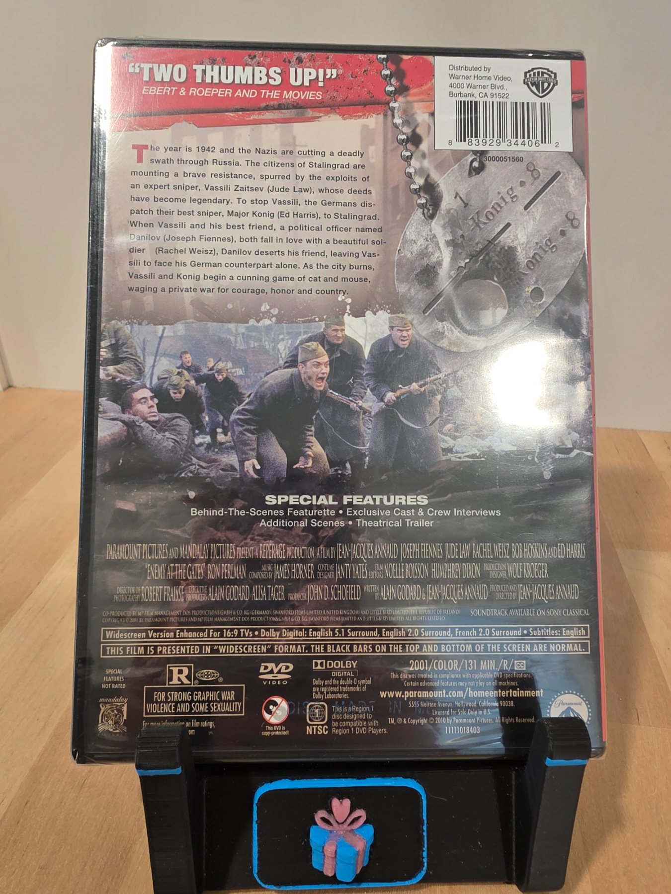 Enemy at the Gates DVD 2001 Widescreen Jude Law Joseph Fiennes - Image 2