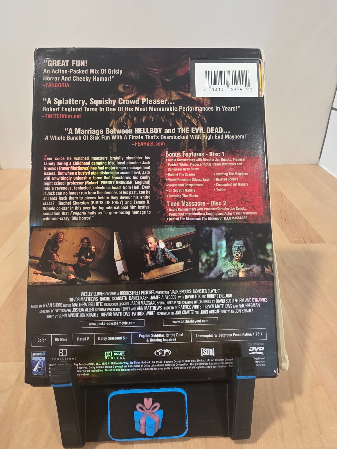 Jack Brooks Monster Slayer 2-Disc DVD Robert Englund Anchor Bay - Image 2
