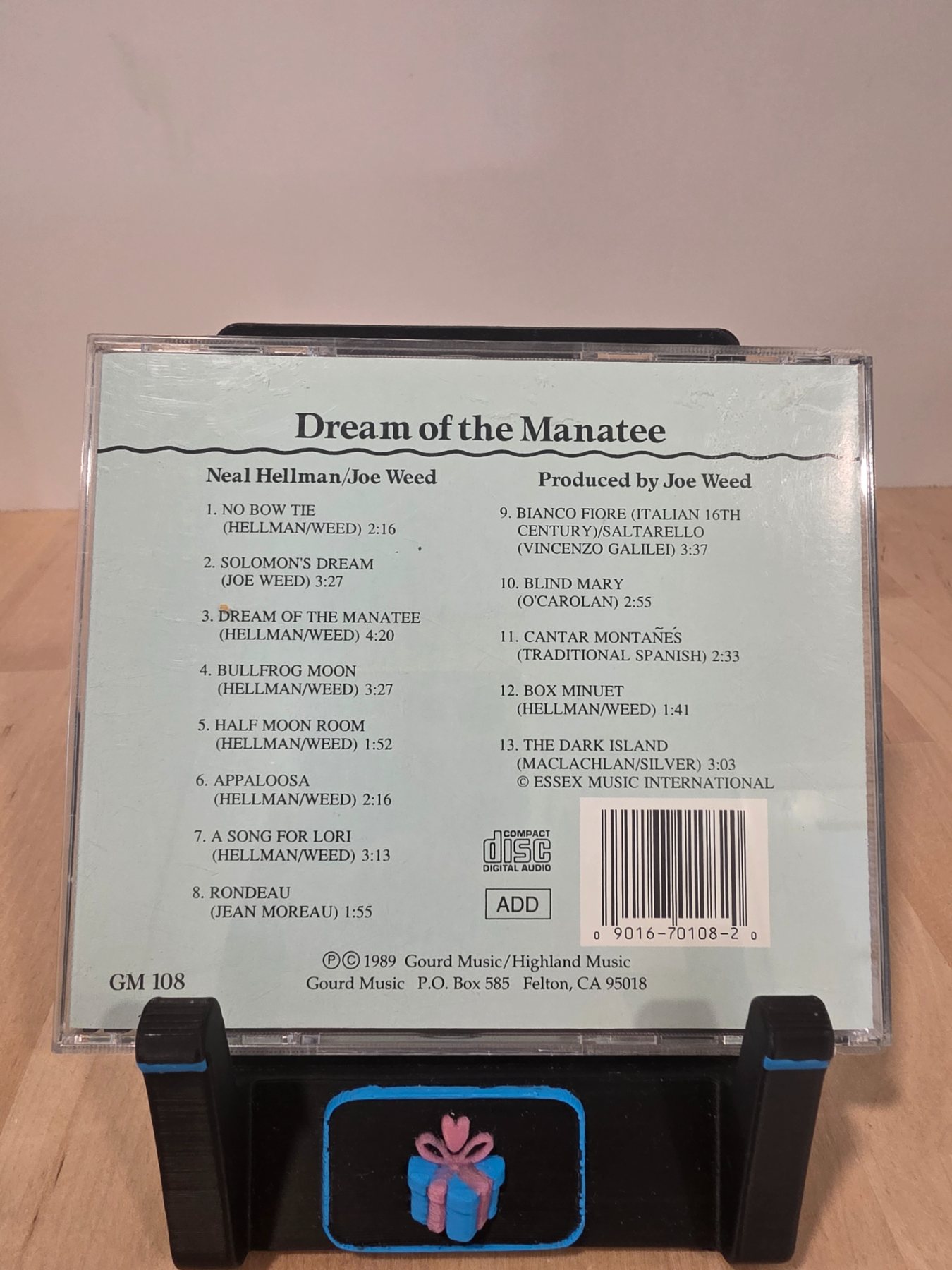 Neal Hellman Joe Weed Dream of the Manatee CD 1989 Contemporary Acoustic - Image 2