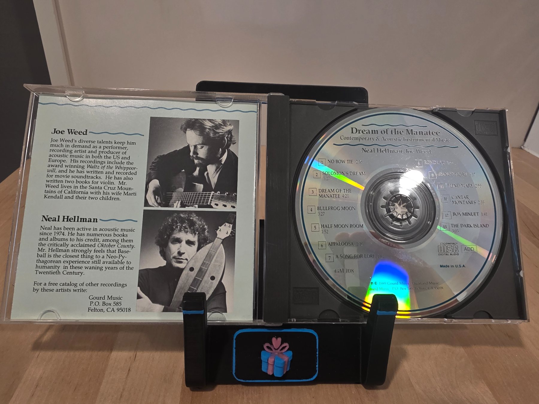 Neal Hellman Joe Weed Dream of the Manatee CD 1989 Contemporary Acoustic - Image 3