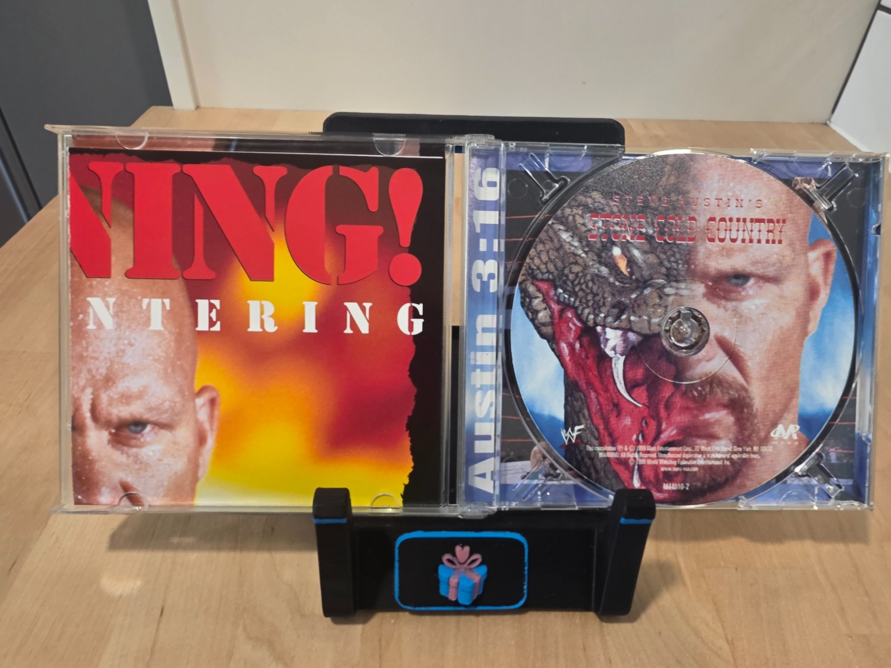 Steve Austin's Stone Cold Country 1999 WWF CD w/ Limited Edition Poster - Image 3