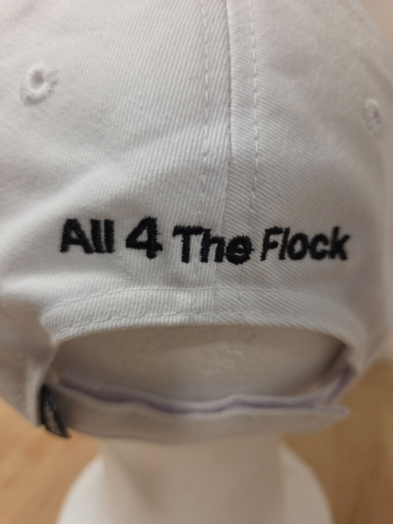 Baltimore Ravens #4 All 4 The Flock M&T Bank Adjustable White Cap - Image 6
