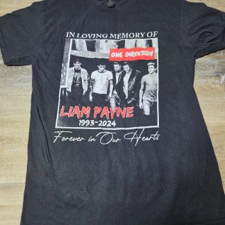 Gildan Liam Payne One Direction Memorial Graphic T-Shirt Unisex M Black