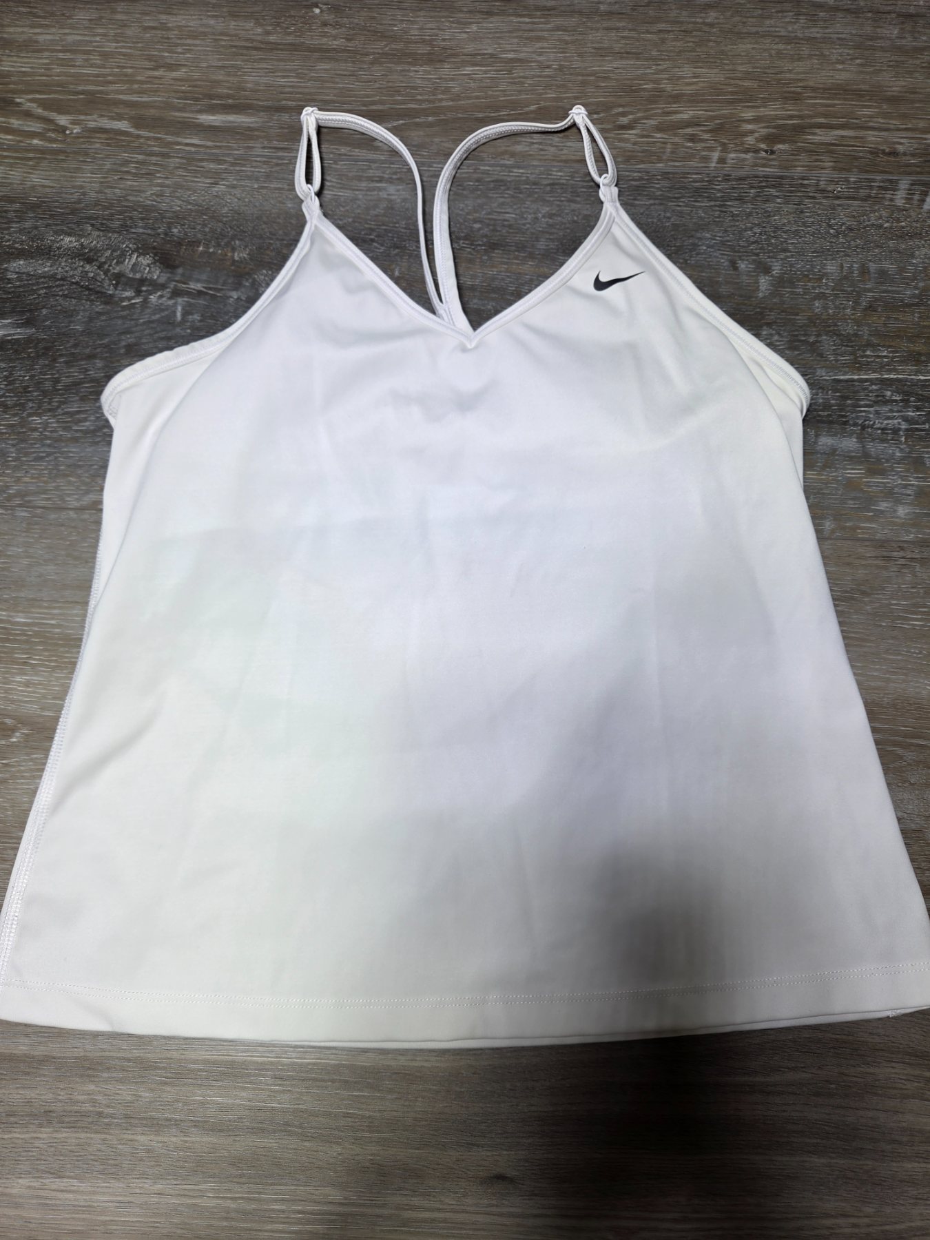 Nike Dri-FIT Strappy Built-In Bra Tank Top Women’s M White