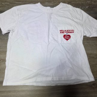Sanrio Hello Kitty Care Bears Graphic Pocket T-Shirt Girls M 7/9 White