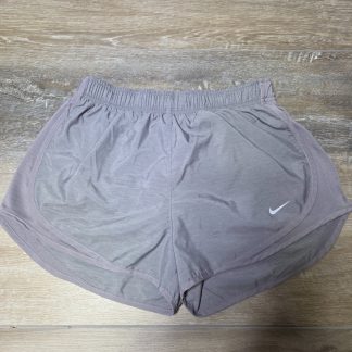 Nike Dri-FIT Running Shorts Womens M Gray Mesh Lined 3 Inch Inseam
