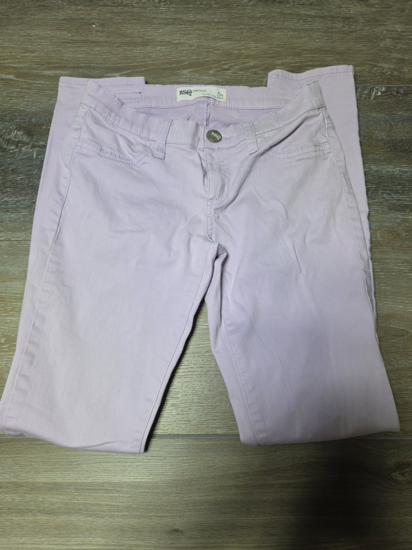 RSQ Miami Jegging Juniors 5R Light Purple Low Rise Skinny Jeans - Image 3