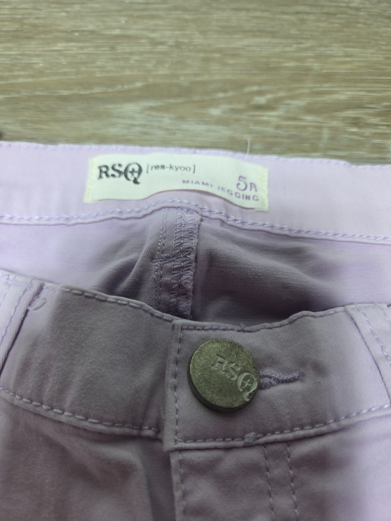 RSQ Miami Jegging Juniors 5R Light Purple Low Rise Skinny Jeans - Image 4
