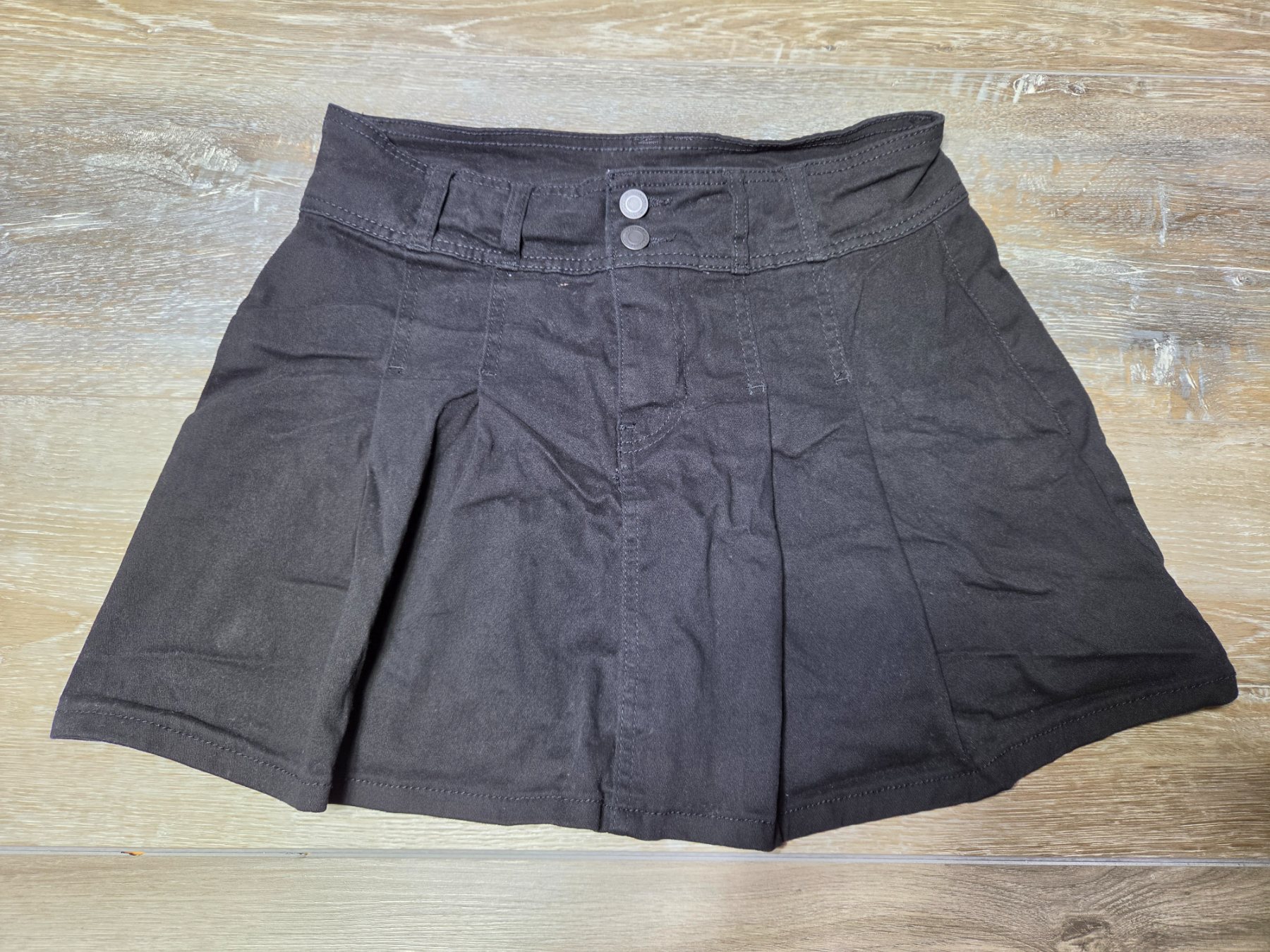 No Boundaries Black Mini Skirt Women's Size S 4-6 Cotton Stretch