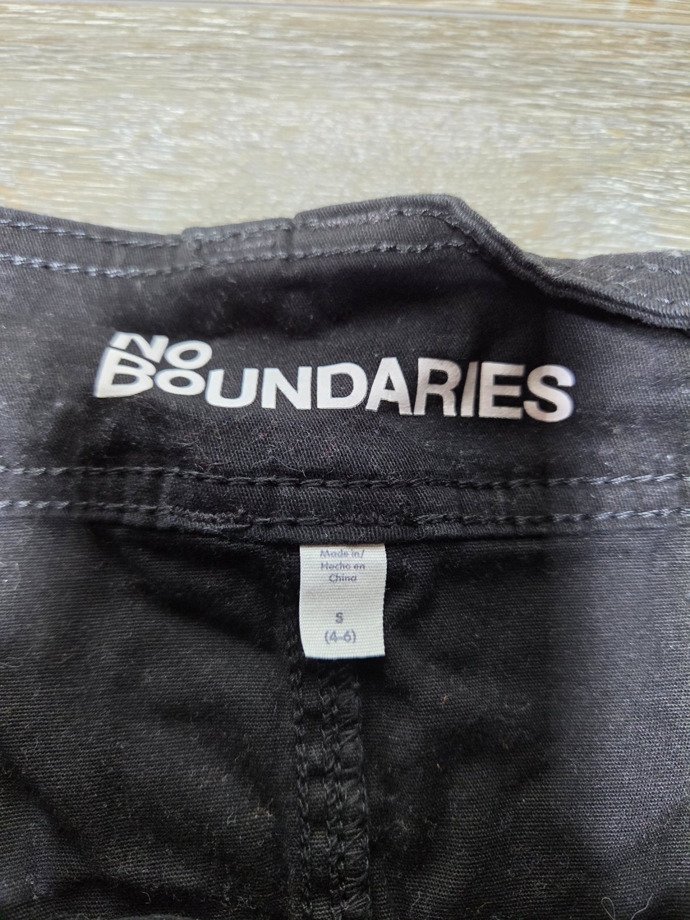 No Boundaries Black Mini Skirt Women's Size S 4-6 Cotton Stretch - Image 3