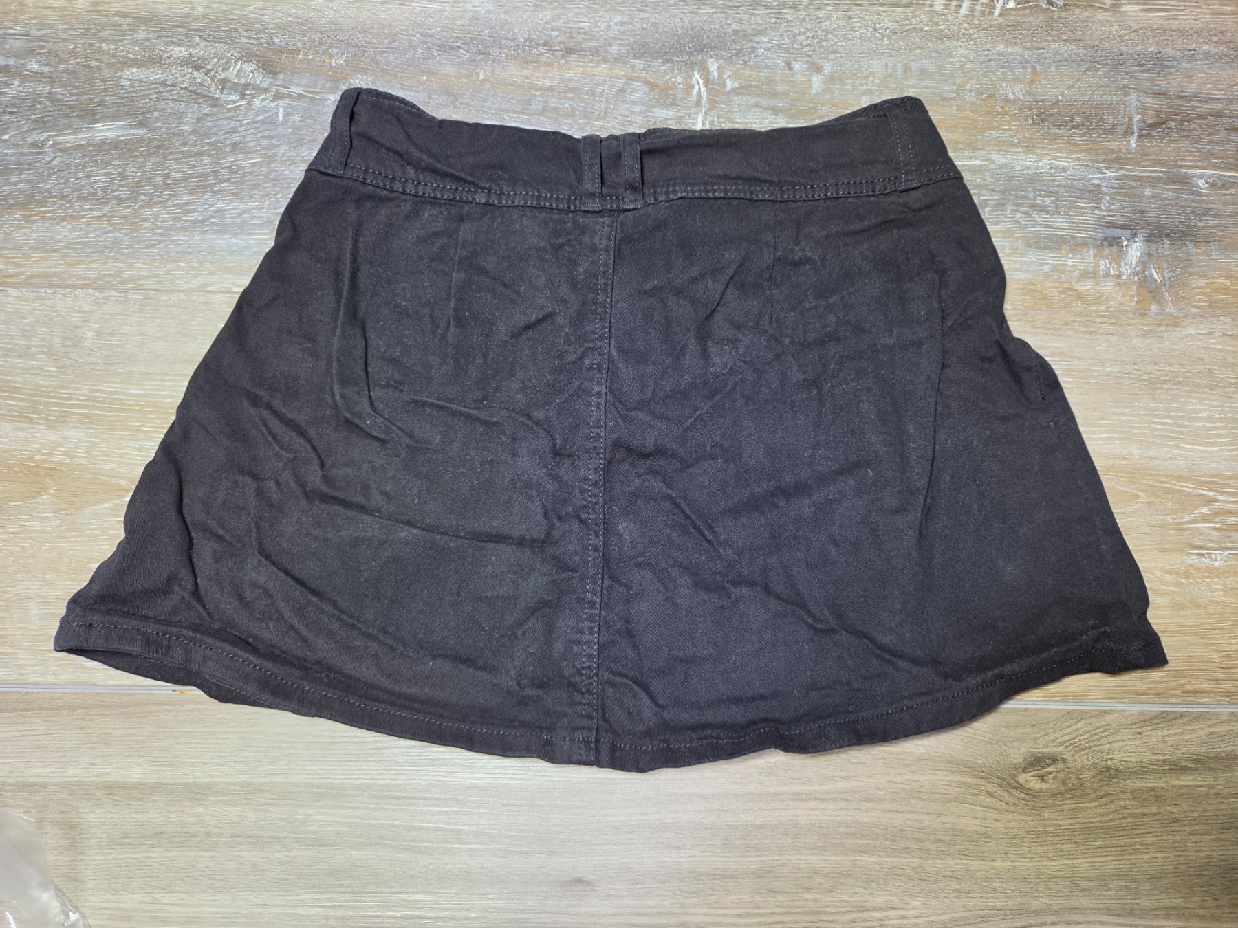 No Boundaries Black Mini Skirt Women's Size S 4-6 Cotton Stretch - Image 2