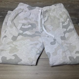 No Boundaries Camo Faux Shearling Jogger Sweatpants Girls M 8-10 Gray