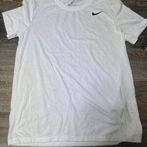 Nike Dri-FIT The Nike Tee Girls L White Short Sleeve Athletic T-Shirt