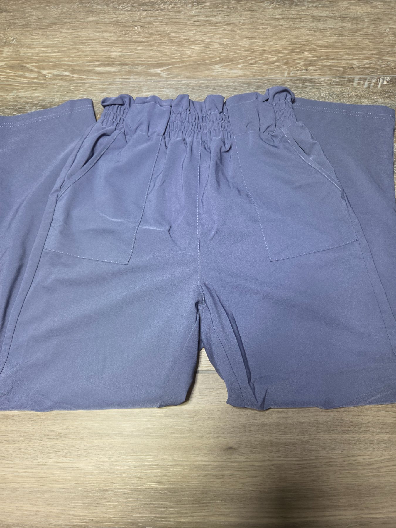 Grace Karin Paperbag Waist Tapered Pants Women’s S Slate Blue