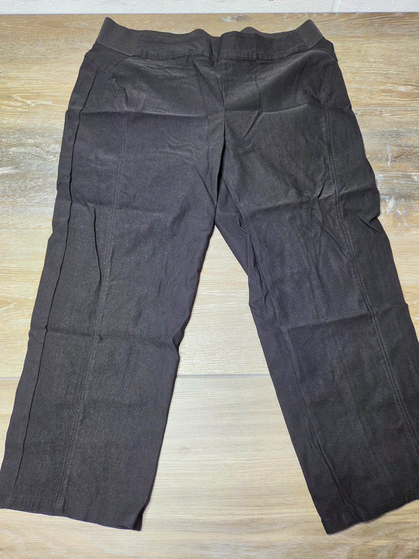 Simply Vera Vera Wang Pull-On Capri Pants Women's L Brown Stretch