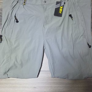 TBY Outdoor Sports Cargo Hiking Pants Men's L Gray Nylon Stretch