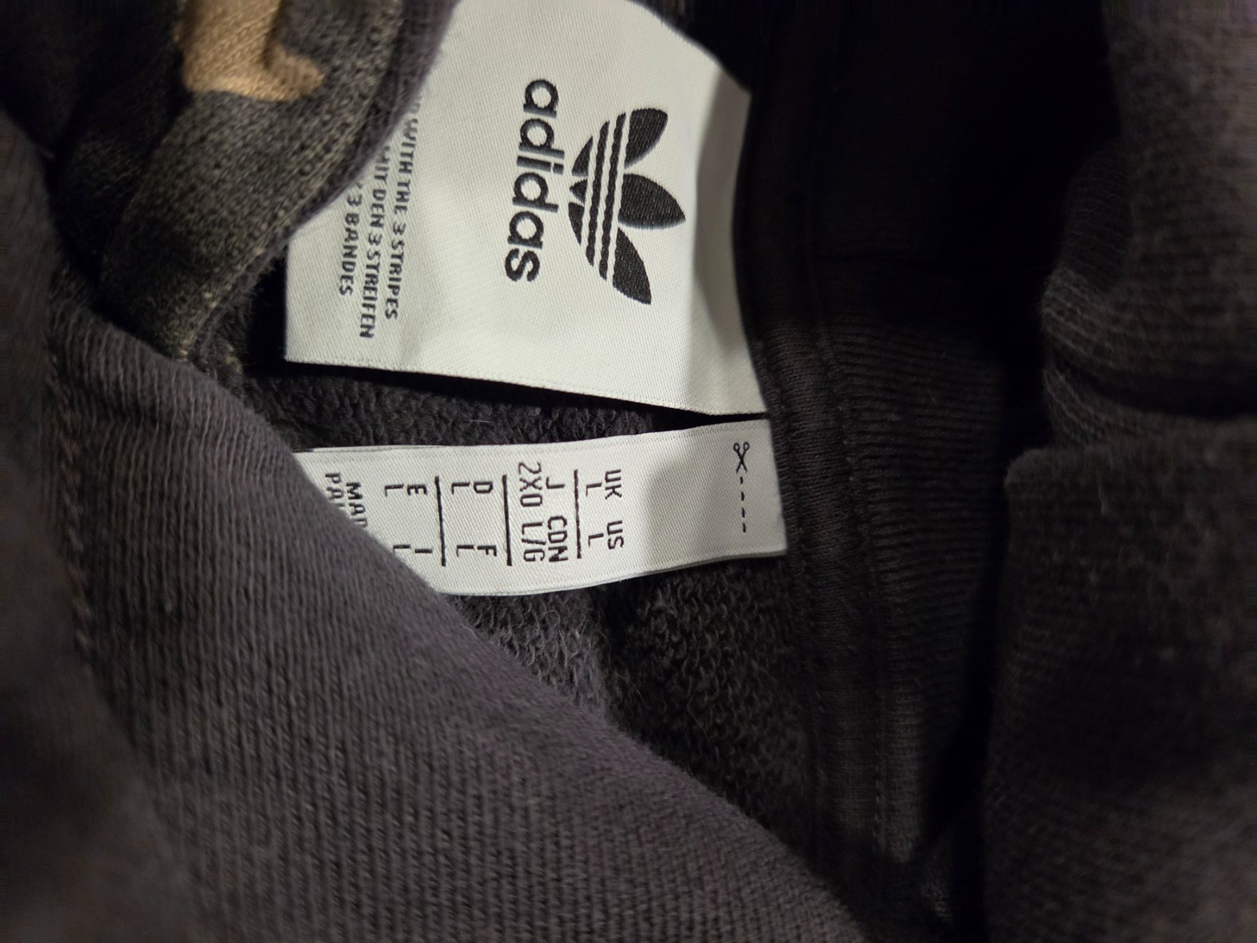 Adidas Originals Camo Trefoil Pullover Hoodie Men's Large Black Green - Image 4