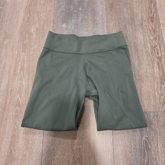adidas AEROREADY Logo Crop Leggings Women's M Olive Green