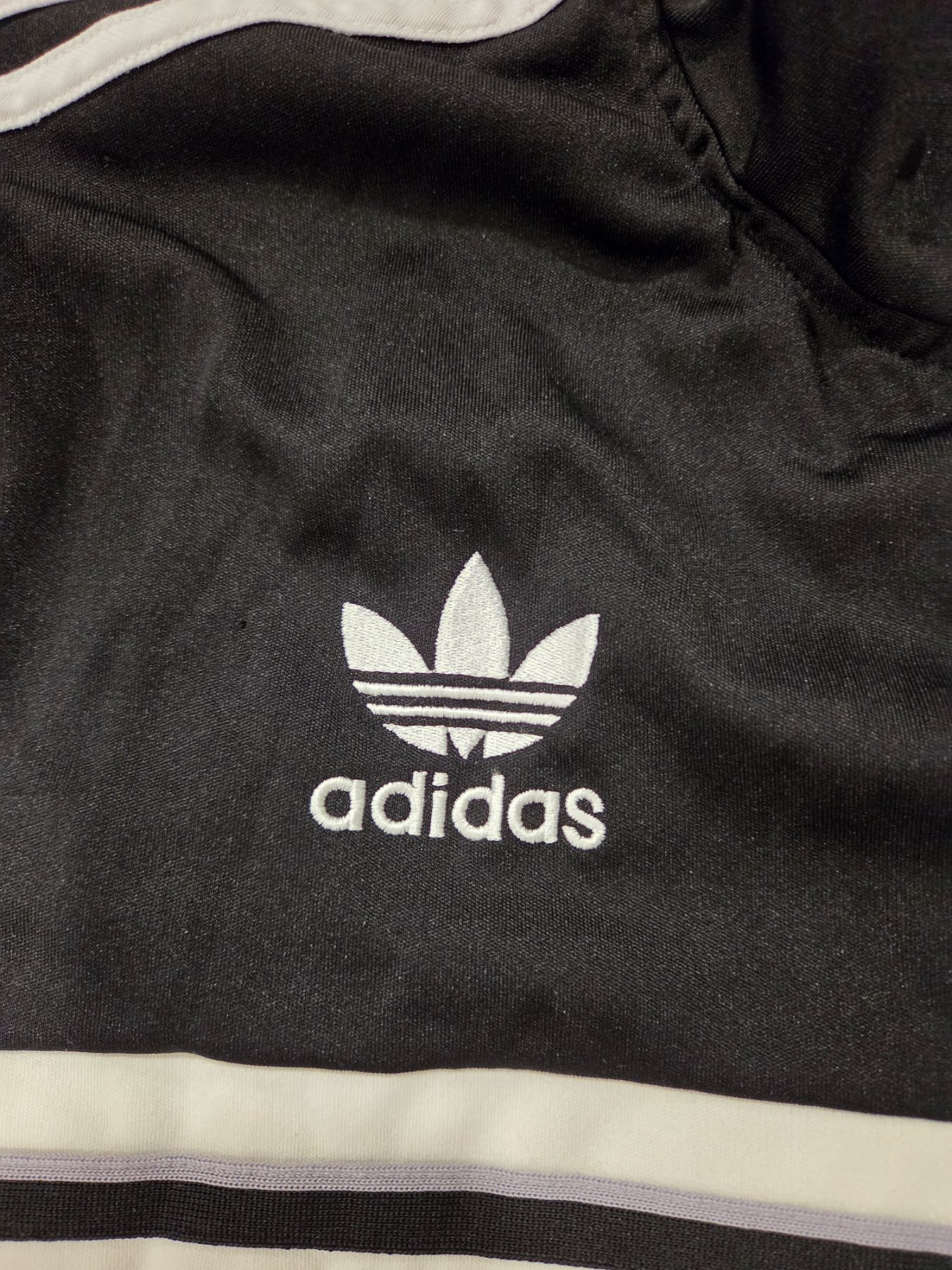Adidas Brooklyn Nets 3 Stripe Track Jacket Men's 2XL Black White - Image 3