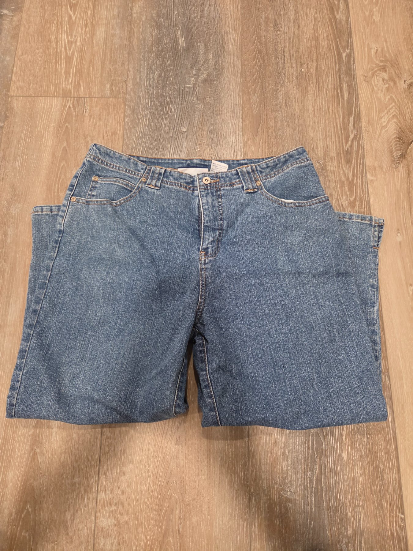 LA Blues Stretch Women's Blue Denim Jeans Size 14 32x22.5