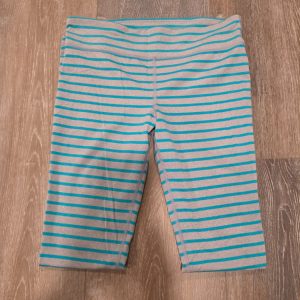 Under Armour HeatGear Fitted Striped Leggings Women’s Small Gray Teal