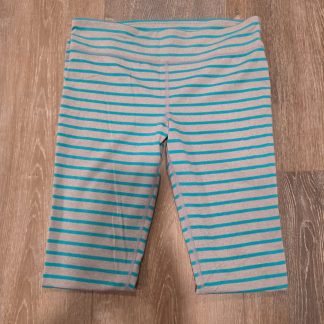 Under Armour HeatGear Fitted Striped Leggings Women’s Small Gray Teal