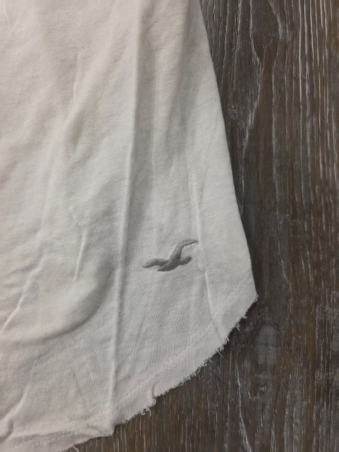 Hollister Easy Tee Women's S White Red Navy Stripe Scoop Neck Short Sleeve - Image 2