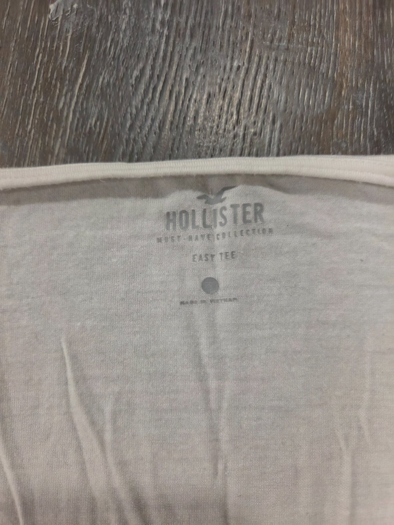 Hollister Easy Tee Women's S White Red Navy Stripe Scoop Neck Short Sleeve - Image 3