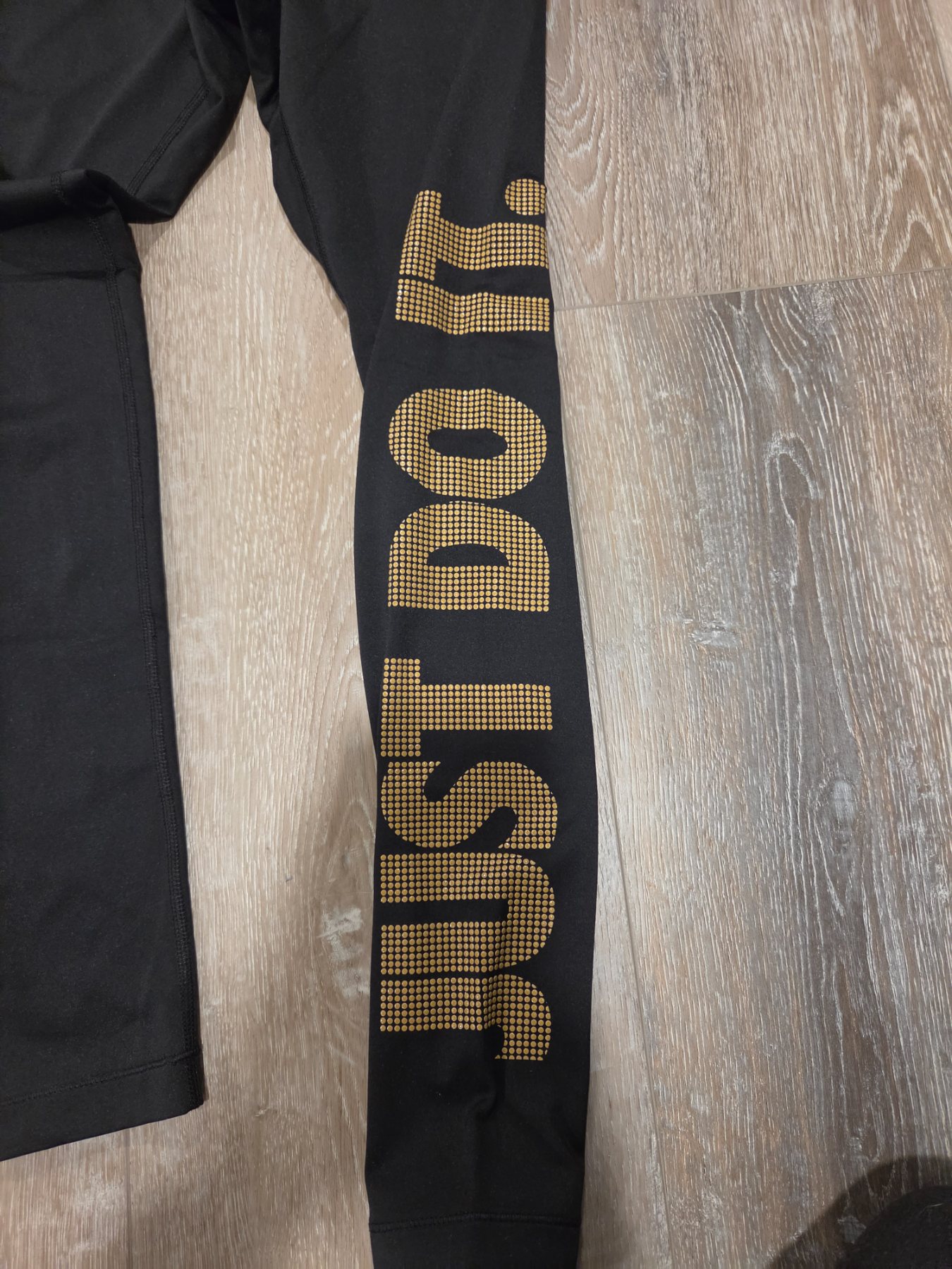 Nike Pro Dri-FIT Just Do It Women's XS Black Pink Gold Leggings - Image 4