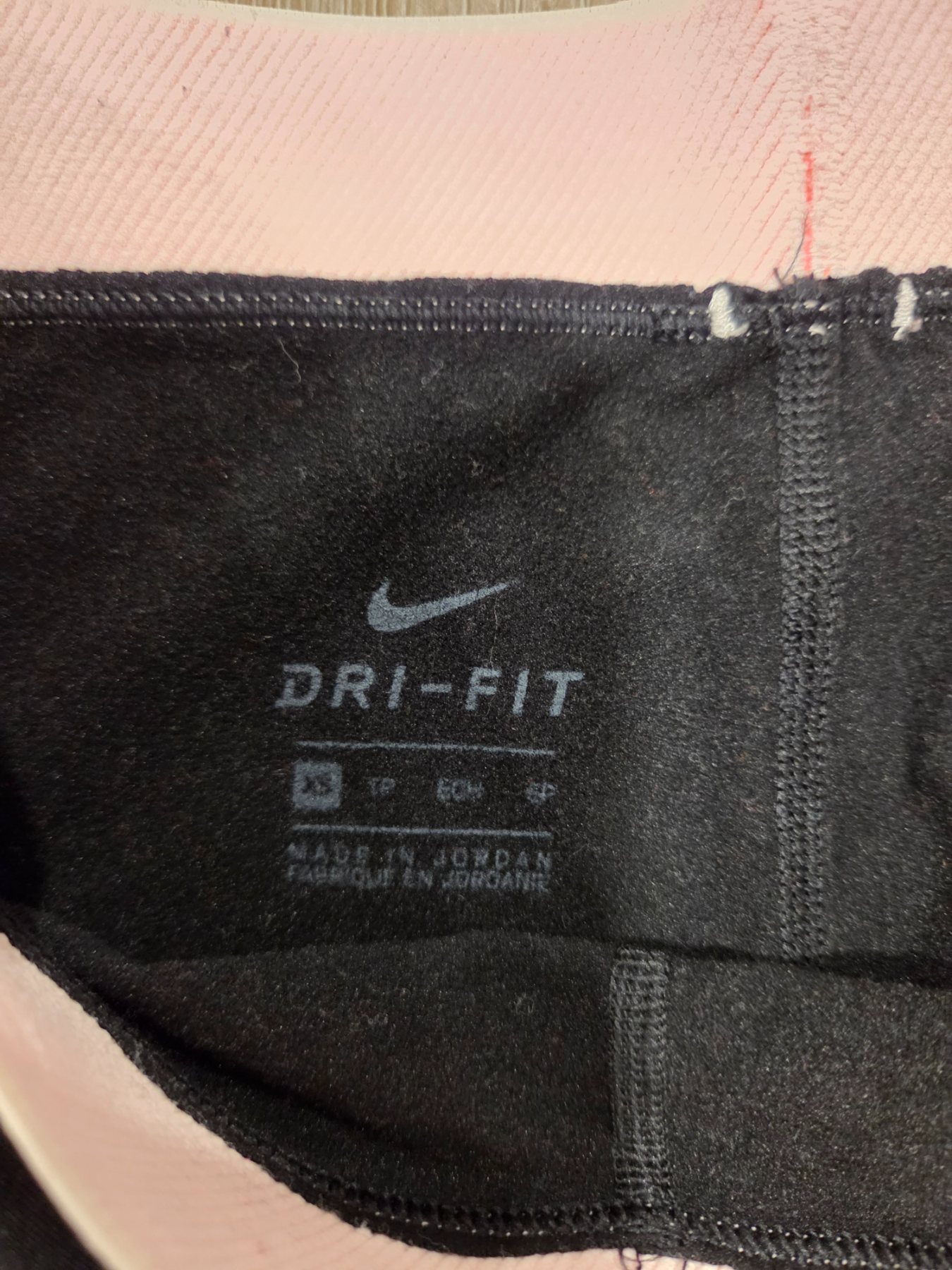 Nike Pro Dri-FIT Just Do It Women's XS Black Pink Gold Leggings - Image 5