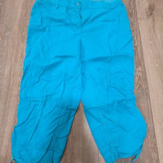 Chico's Collection So Slimming Capri Pants Women Size 2 Turquoise