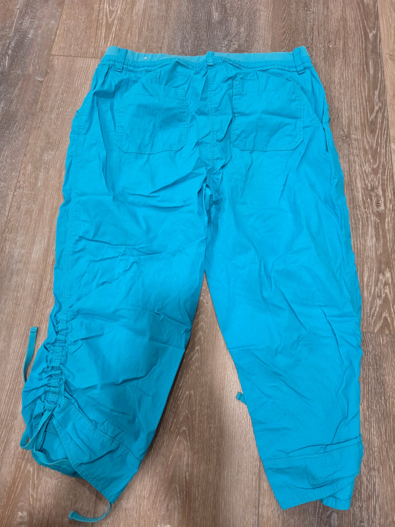 Chico's Collection So Slimming Capri Pants Women Size 2 Turquoise - Image 4