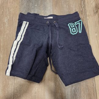 Aeropostale 87 Varsity Jogger Sweatpants Women's M Navy Blue Stripe