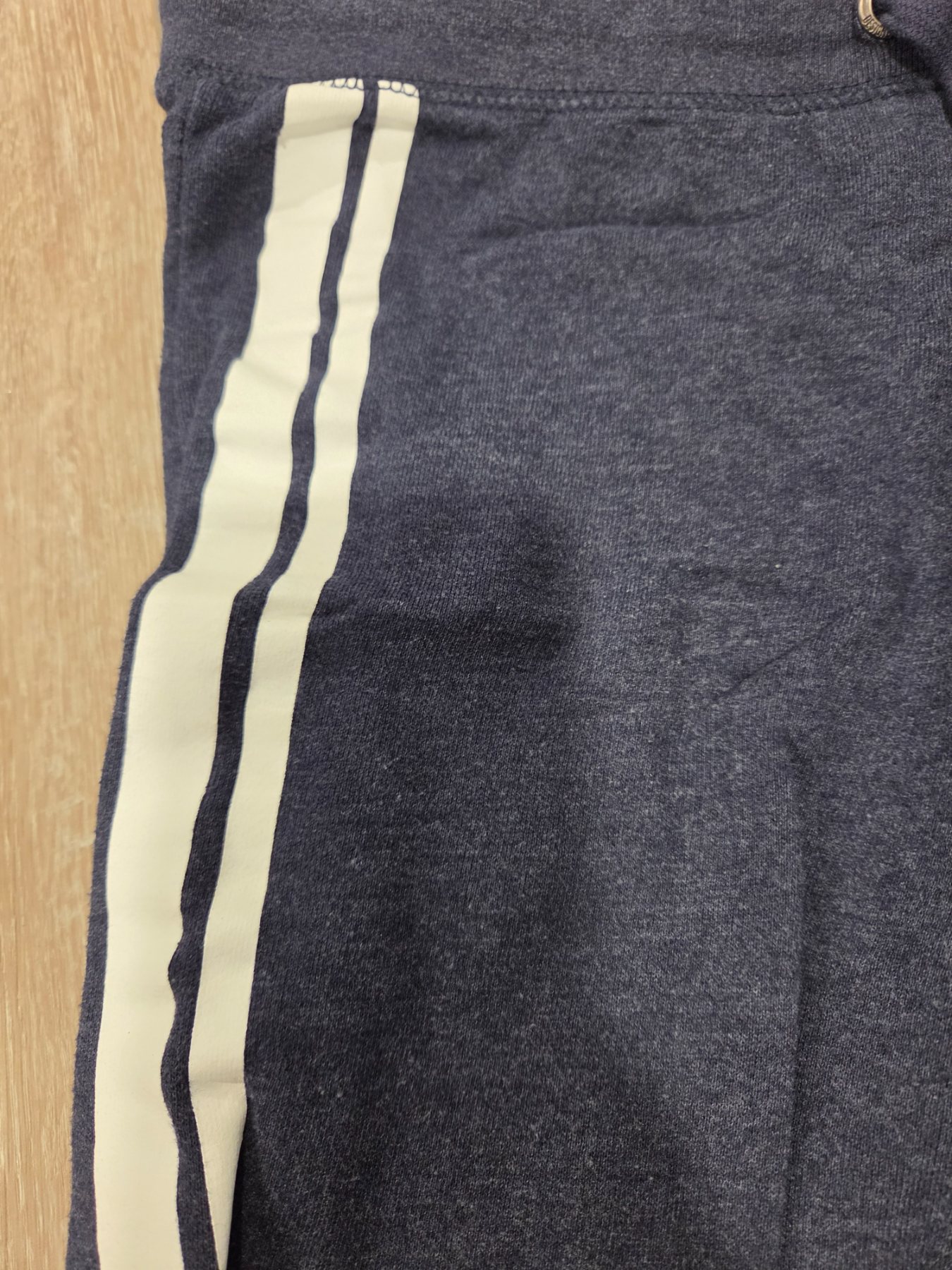 Aeropostale 87 Varsity Jogger Sweatpants Women's M Navy Blue Stripe - Image 3