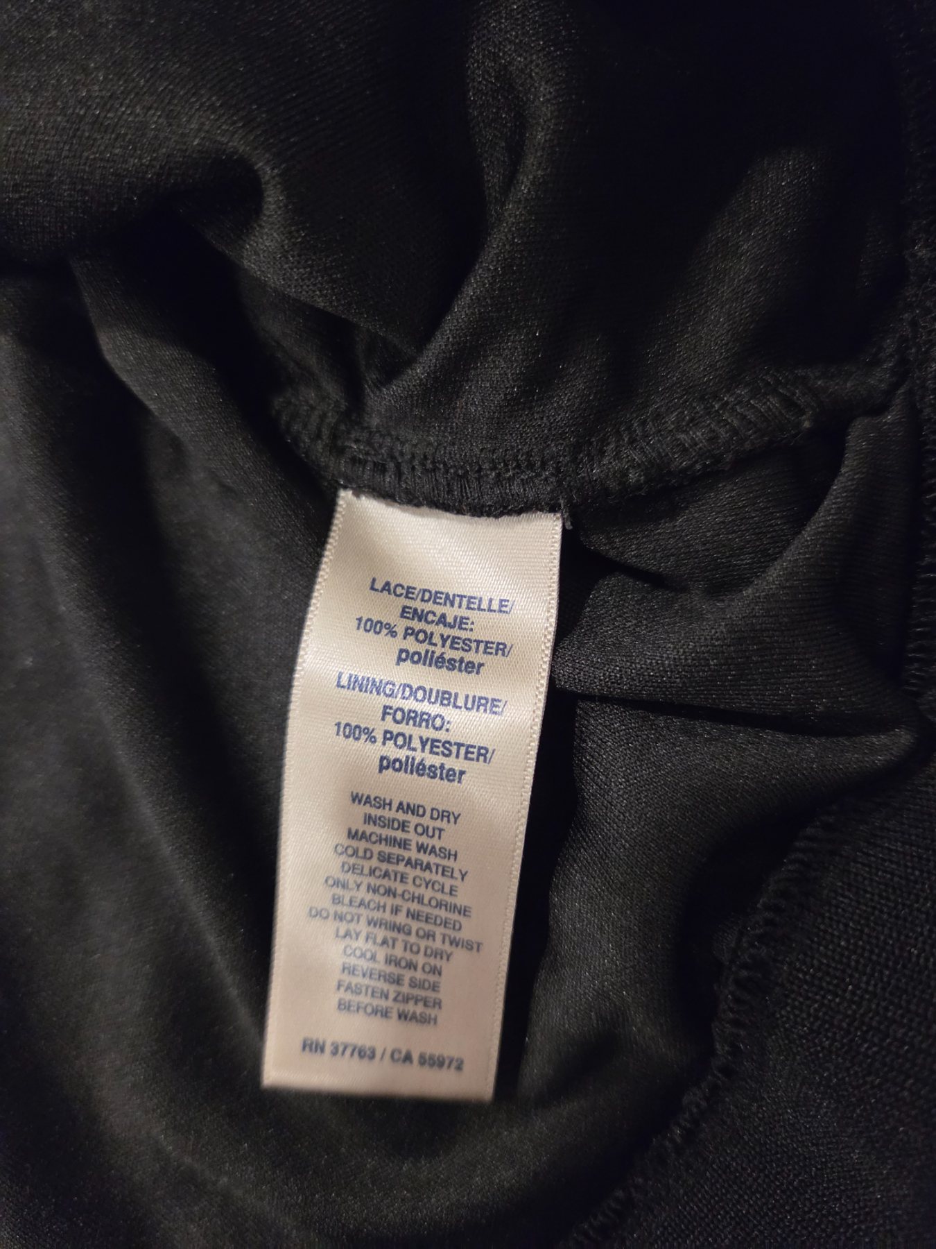 Rafaella Lace Bomber Jacket Women's M Black Full Zip - Image 3