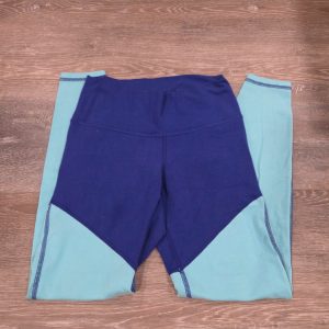 Old Navy Active Go-Dry Colorblock Leggings Womens M Petite Blue Teal