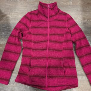 Faded Glory Full Zip Fleece Jacket Women's M 8-10 Orchid Petal Pink