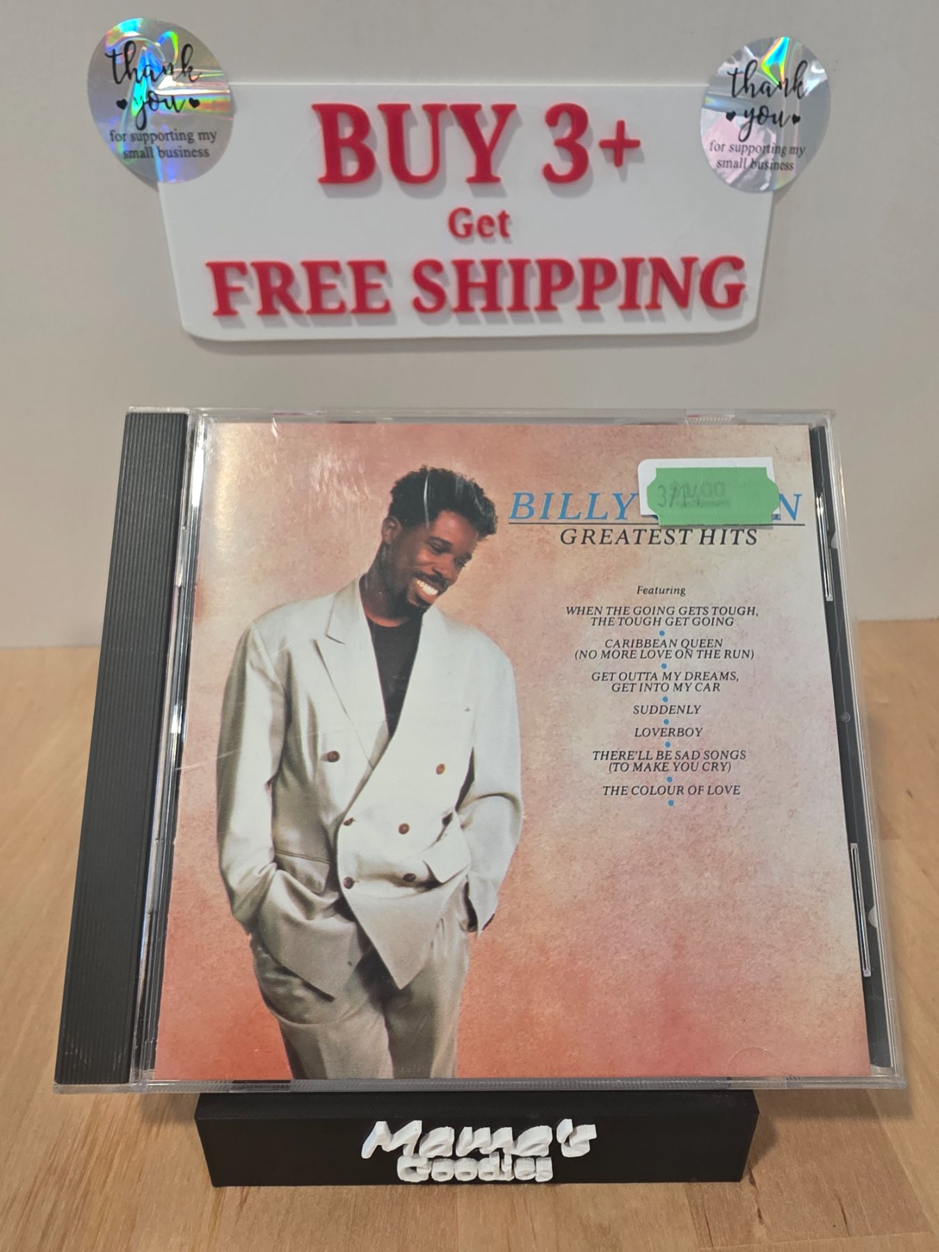 Billy Ocean Greatest Hits CD 1989 Jive J2-1271
