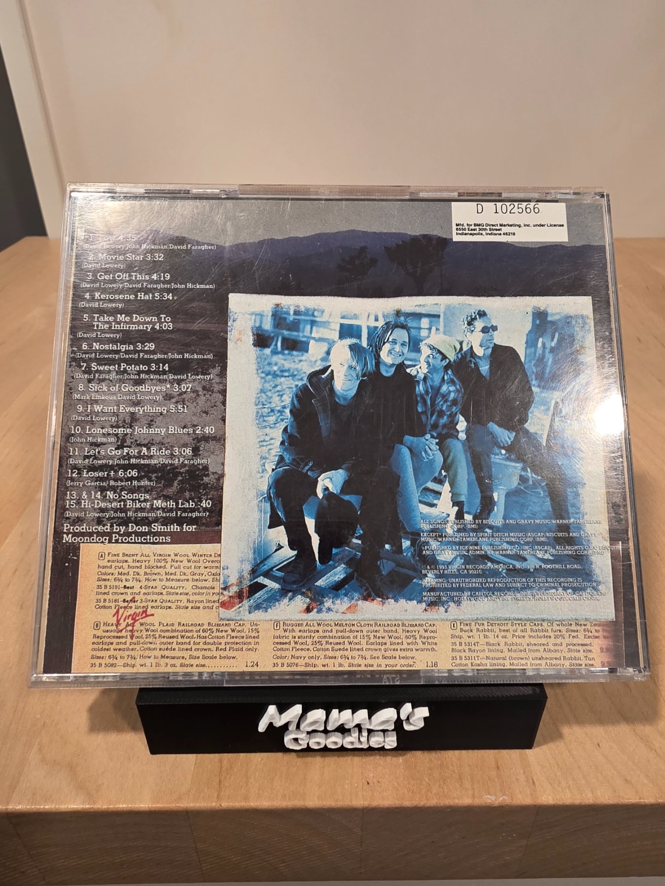 Cracker Kerosene Hat CD 1993 Virgin Alternative Rock - Image 2