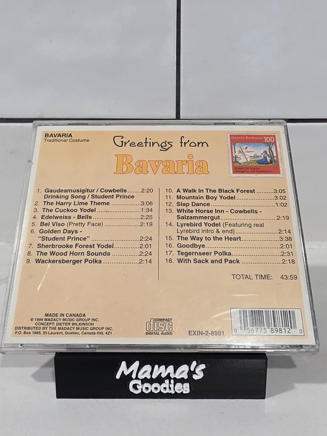 Greetings from Bavaria CD 1994 Excelsior International German Folk Polka - Image 2