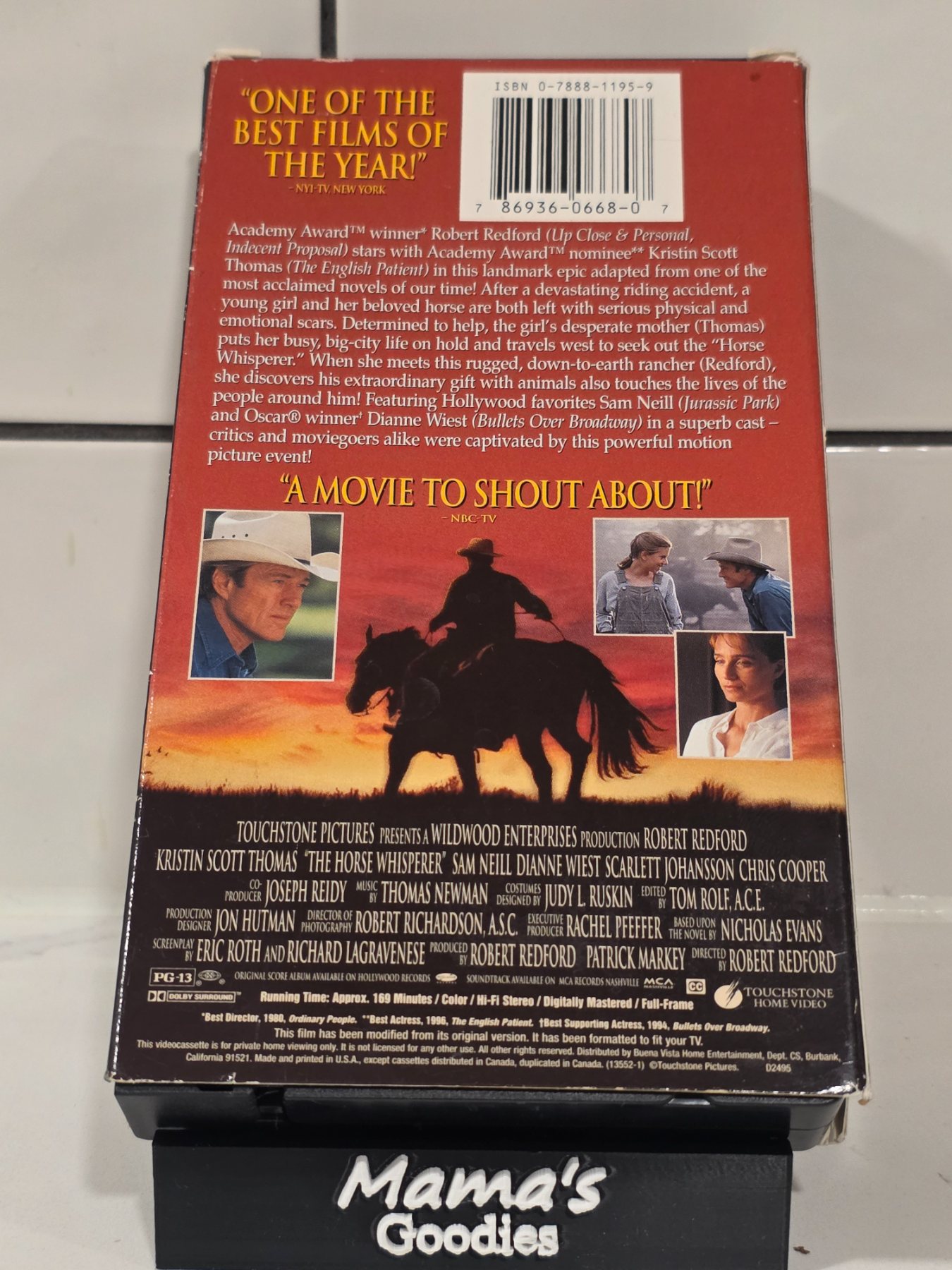 The Horse Whisperer VHS 1998 Robert Redford Kristin Scott Thomas - Image 2