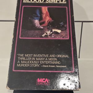 Blood Simple VHS 1985 MCA Home Video Coen Brothers Thriller R Rated