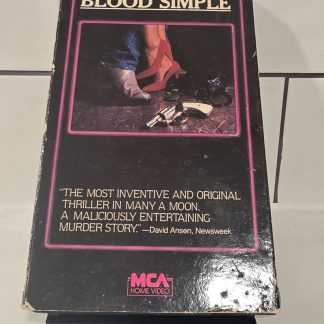Blood Simple VHS 1985 MCA Home Video Coen Brothers Thriller R Rated