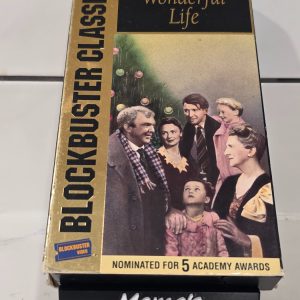 It's a Wonderful Life VHS 1992 Blockbuster Classics Jimmy Stewart