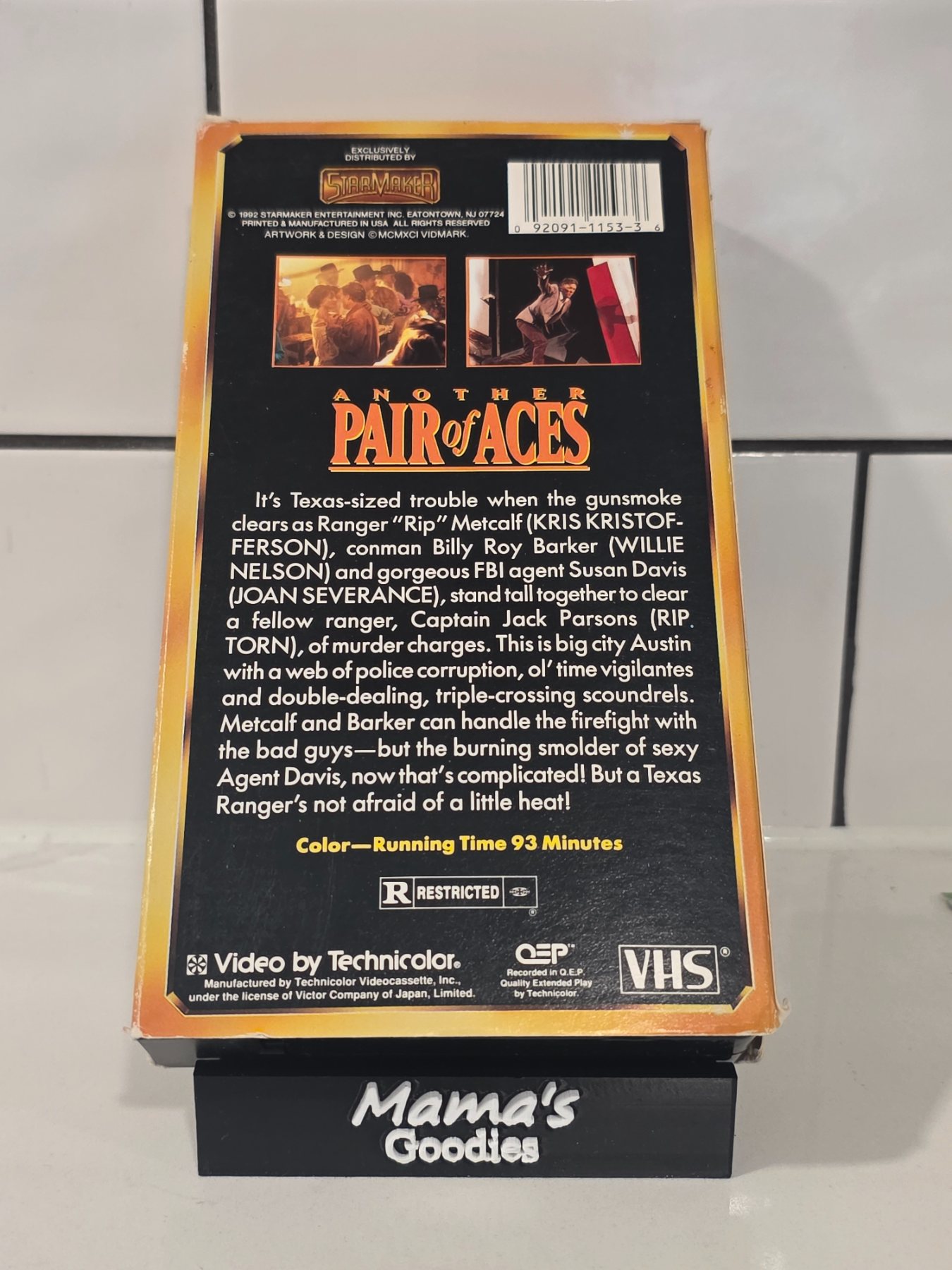 Another Pair of Aces VHS 1992 Willie Nelson Kris Kristofferson StarMaker - Image 2