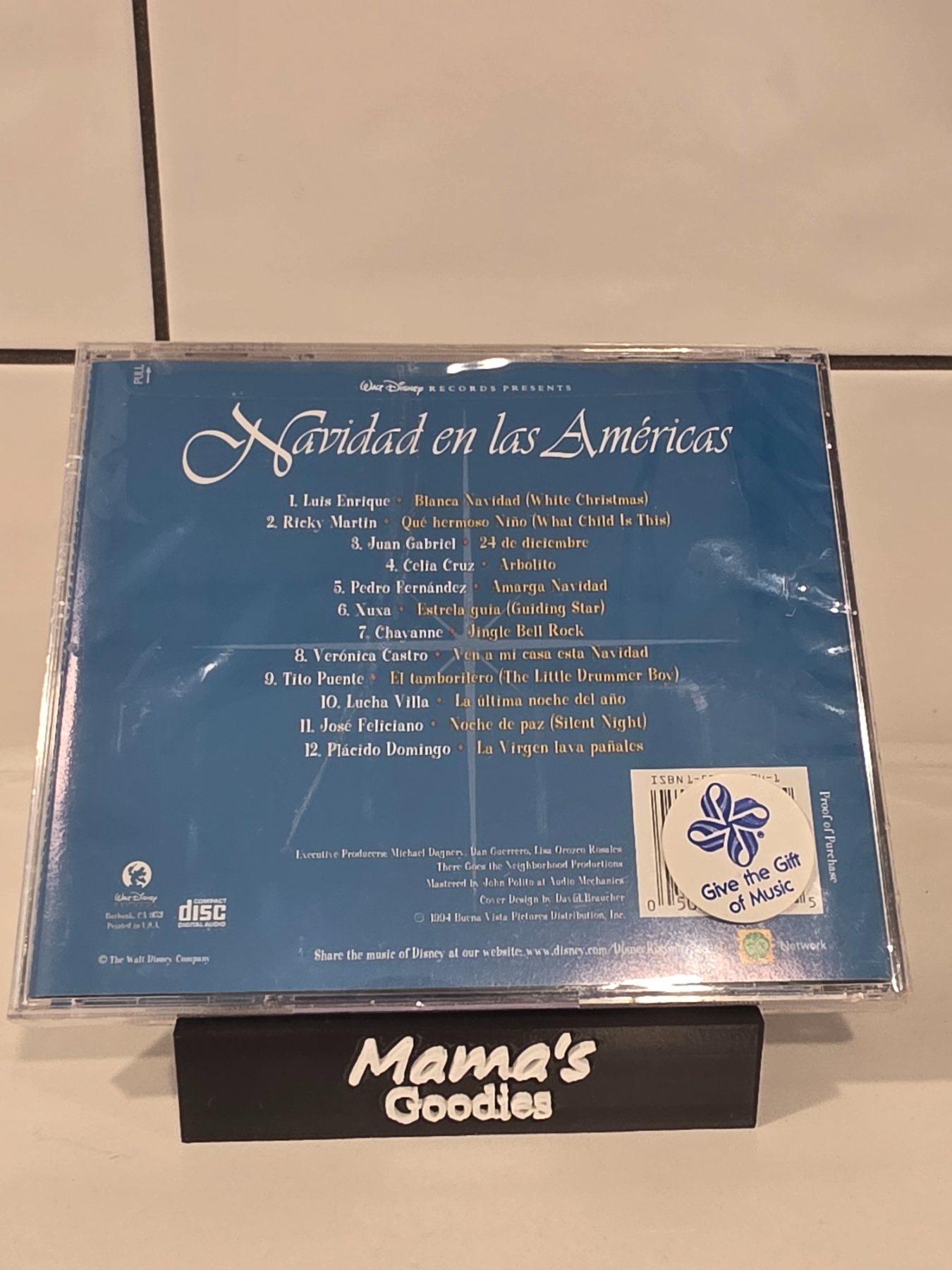 Walt Disney Navidad en las Américas CD Ricky Martin Celia Cruz 1994 - Image 2
