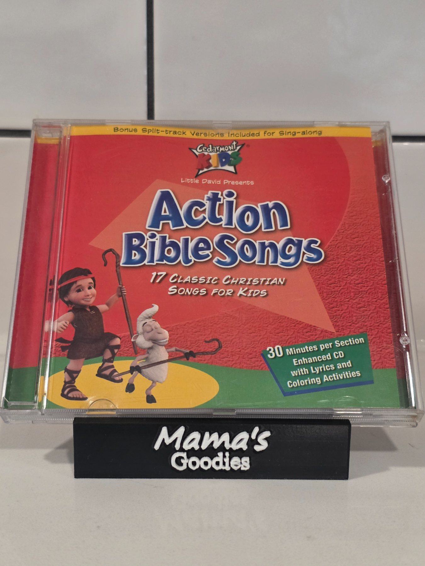 Cedarmont Kids Action Bible Songs CD 17 Classic Christian Songs Sing-Along