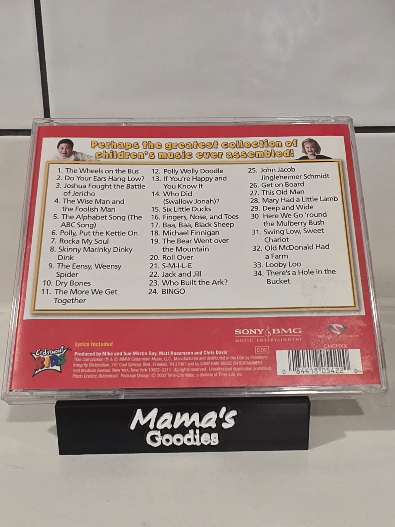 Cedarmont Kids 100 Sing Along Songs for Kids Volume 1 CD - Image 2