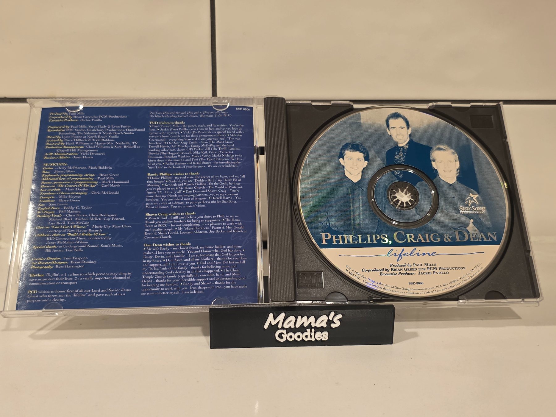 Phillips Craig & Dean Lifeline CD 1994 Star Song Contemporary Christian - Image 3